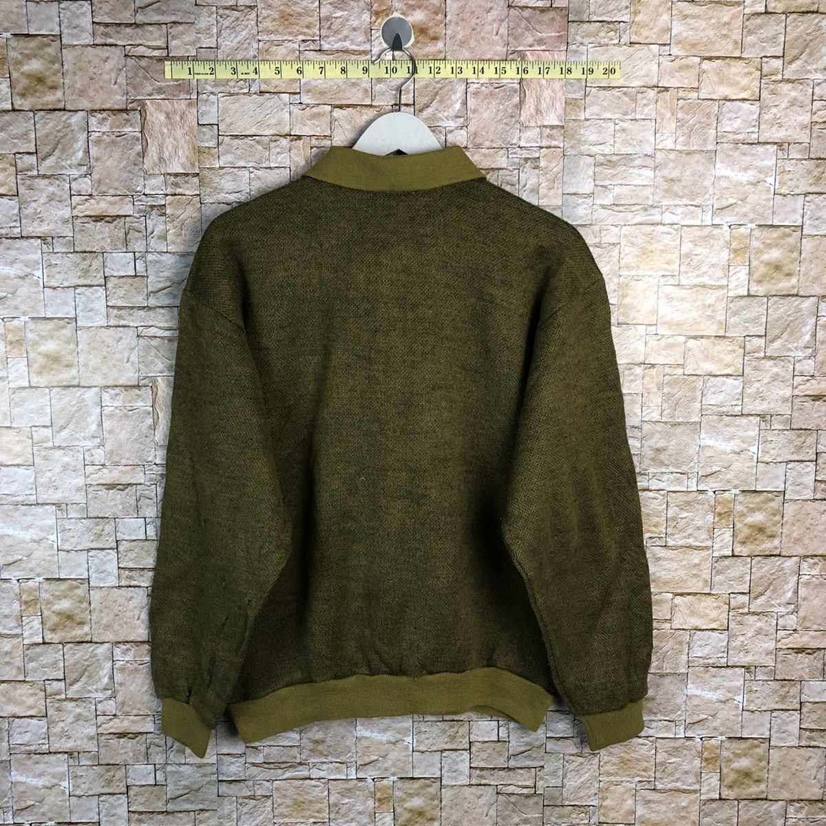 Vintage Urban City Green vintage art Knitwear #A243 Size US M / EU 48-50 / 2 - 13 Thumbnail