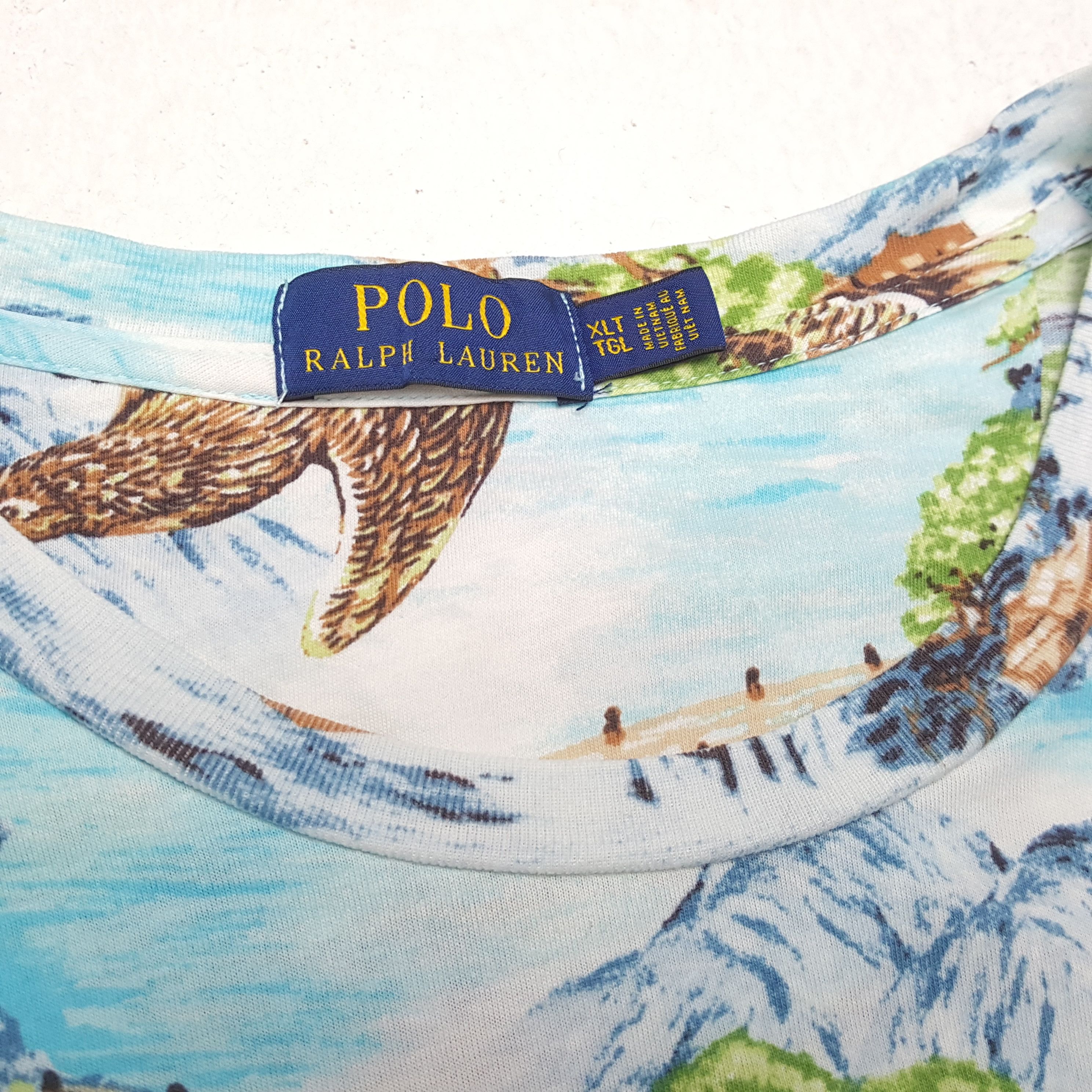 Polo Ralph Lauren × Vintage Vintage POLO by RALPH LAUREN Fashion Brand T-Shirts Size US XXL / EU 58 / 5 - 8 Thumbnail