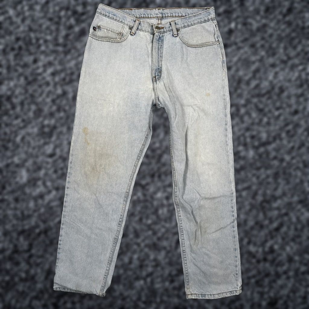 Vintage VINTAGE Polo Jeans Co RL Jeans Mens 34x30 Light Blue Relaxed Fit Distressed 90s Jeans Mens Regular 34 Inseam 30 Distressed Size US S / EU 44-46 / 1 - 1 Thumbnail