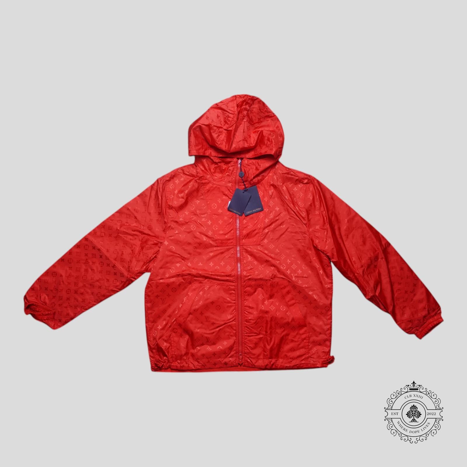 Louis Vuitton Monogram Reversible Nylon Windbreaker in Red