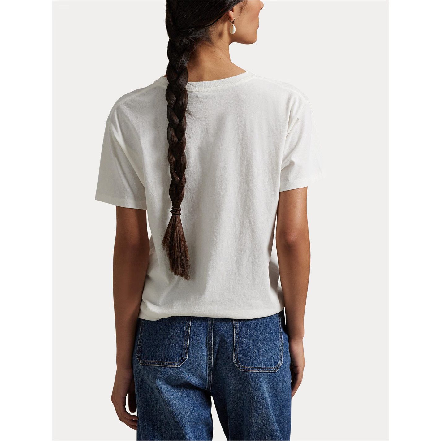 Polo Ralph Lauren o1g2r1mq1025 Denim Bear T-Shirt in White Size S / US 4 / IT 40 - 3 Thumbnail