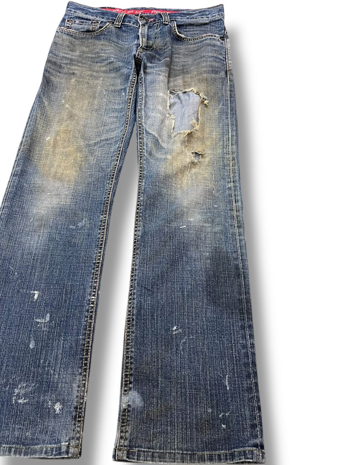 Edwin Vintage Edwin 503 Edge Mudwash Distressed Denim Size US 31 - 4 Thumbnail