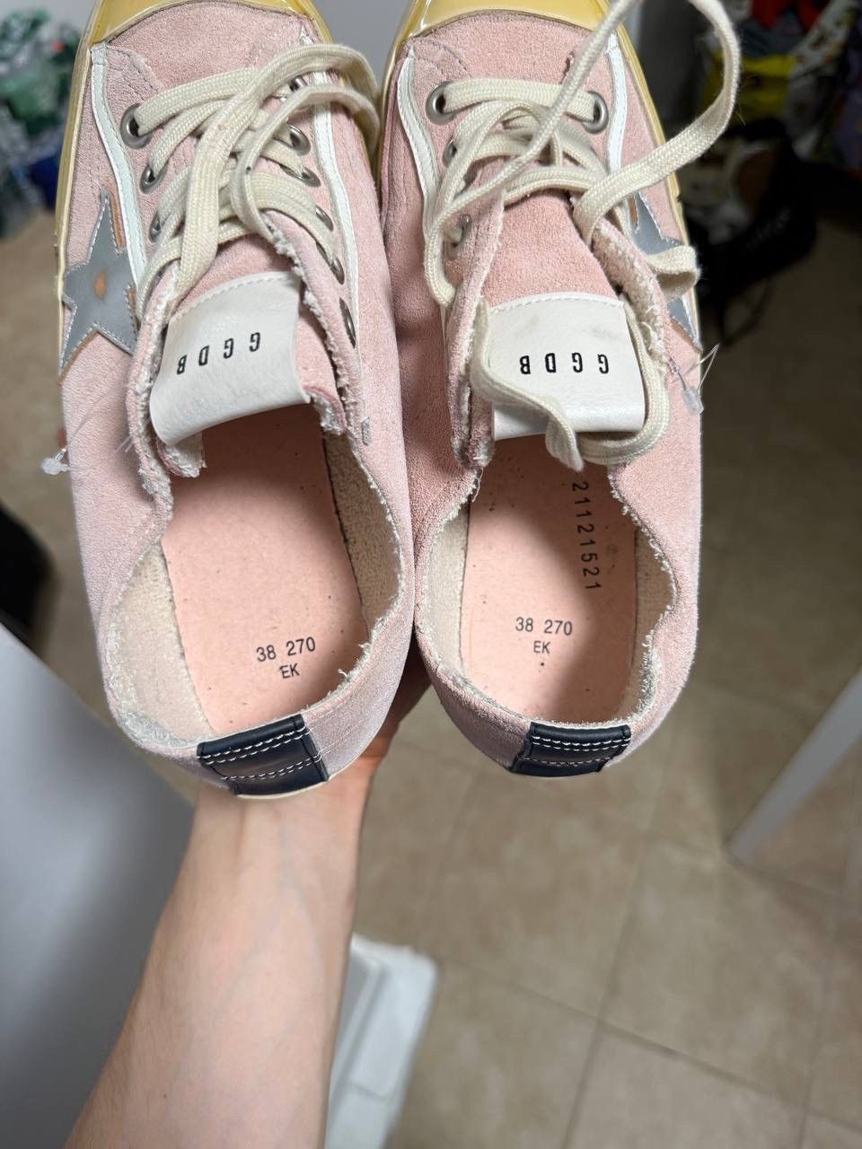 Golden Goose Golden Goose V-Star LTD Sneakers in Pink Suede womens Size US 8 / IT 38 - 9 Thumbnail
