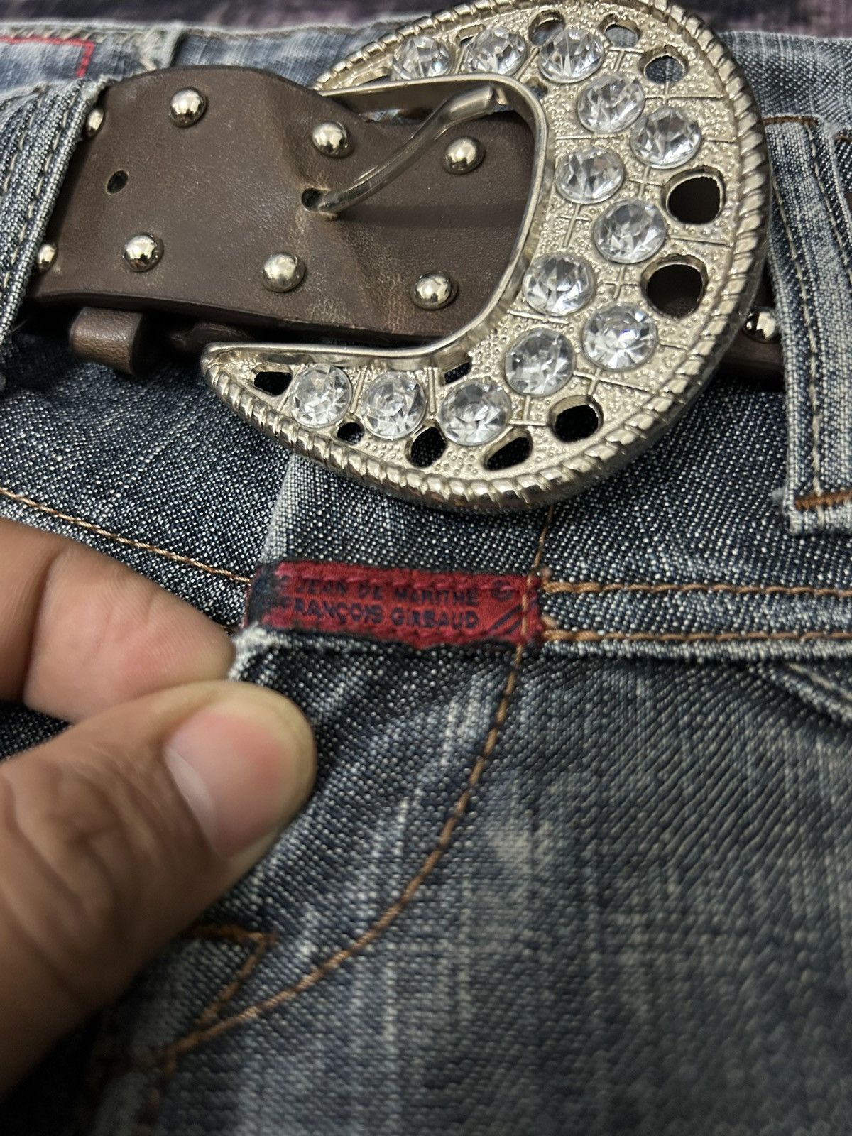 Marithe + Francois Girbaud Vintage Washed Marithe Feancois Girbaud Flare Jeans Size US 27 - 9 Thumbnail