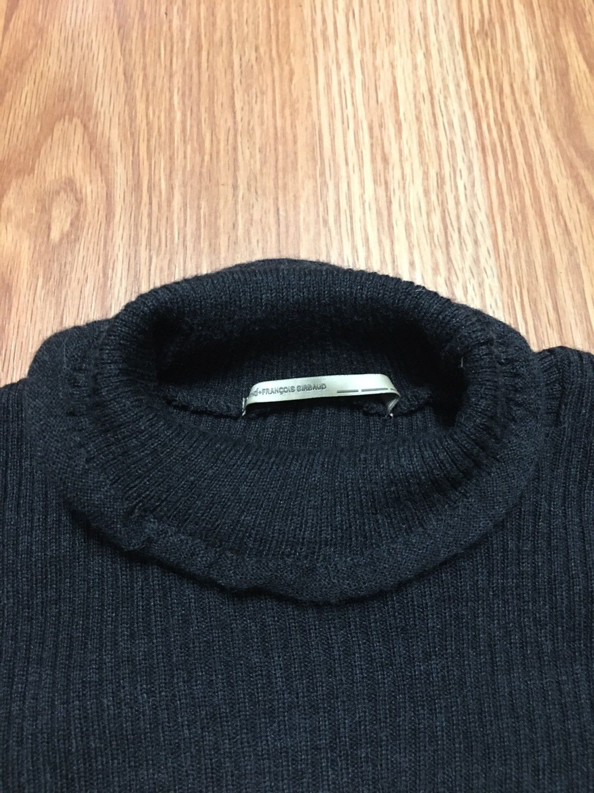 Marithe + Francois Girbaud Marithe Francois Girbaud Black Wool Designer Sweater EU 40 Size M / US 6-8 / IT 42-44 - 8 Thumbnail