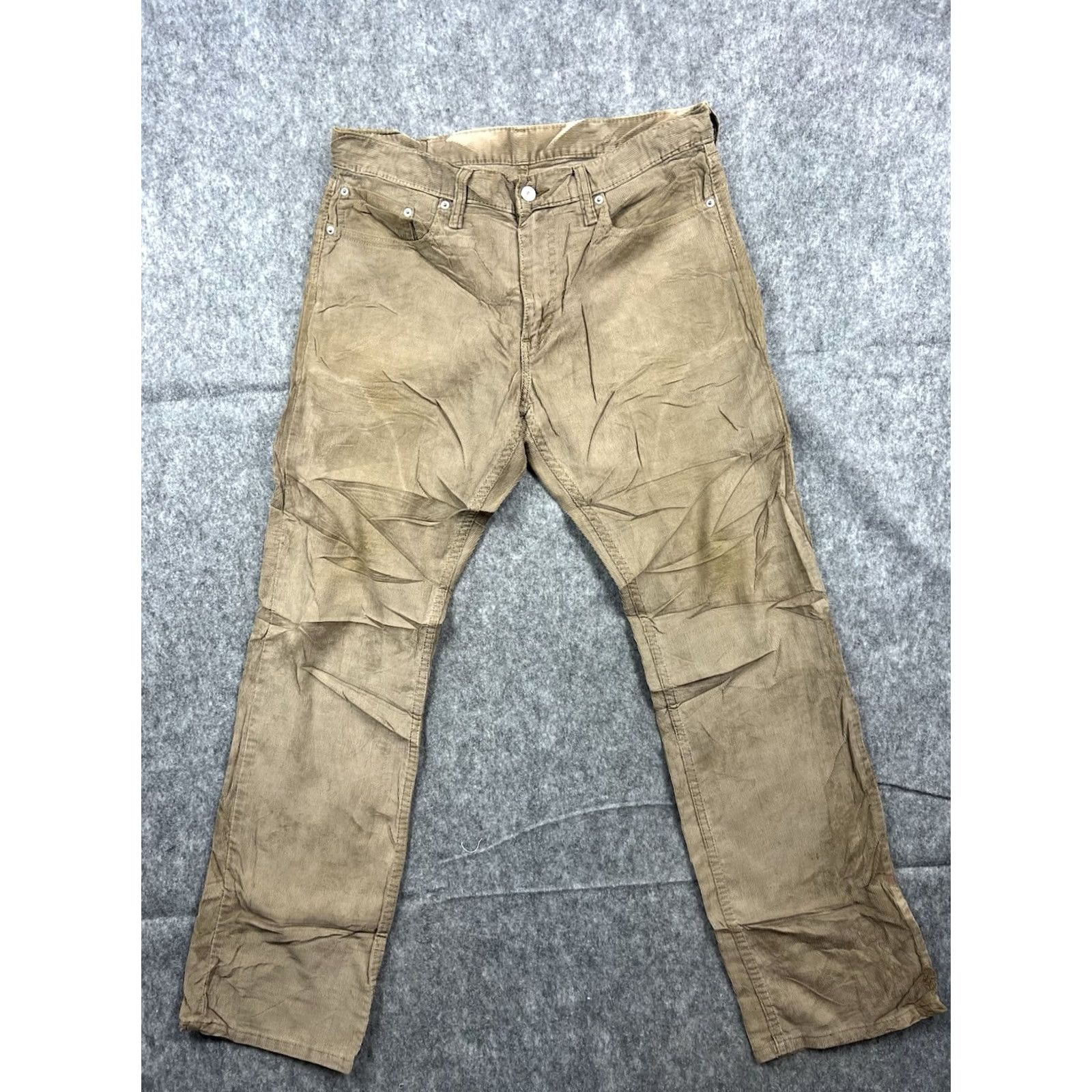 Levi's VINTAGE Levi's 514 Men's Corduroy Brown Regular Fit Straight Leg Pants 34x32 Size US 34 / EU 50 - 2 Thumbnail
