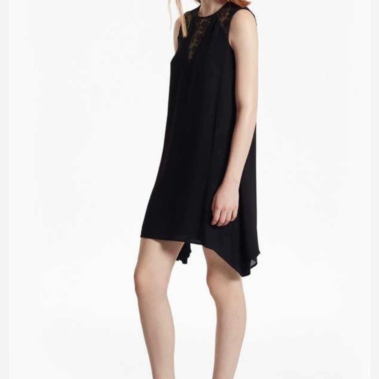 French Connection Nwt French Connection Hennessy Drape Black Lace Dress Size XS / US 0-2 / IT 36-38 - 1 Thumbnail