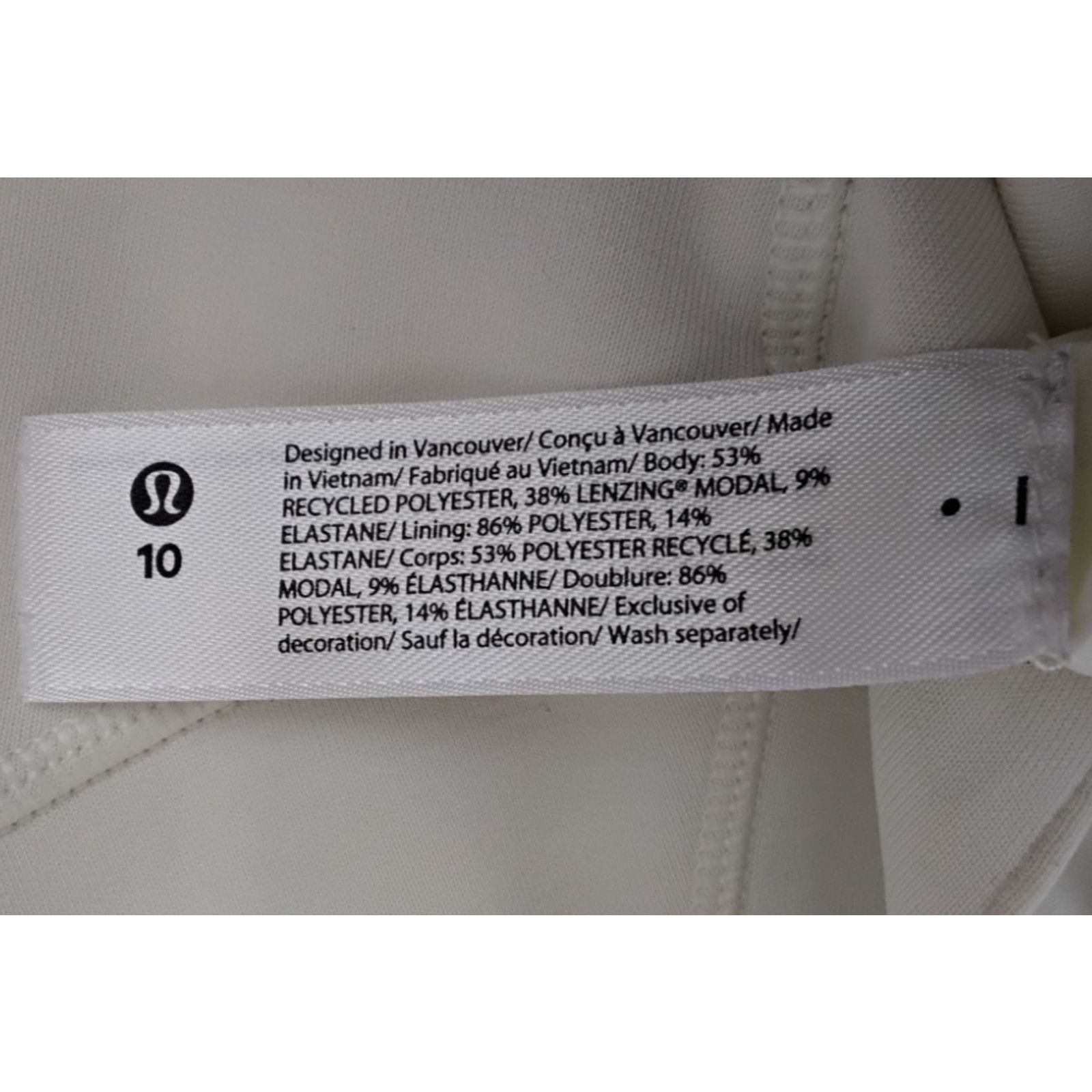Lululemon Lululemon Nulux Dress Women's 10 White Tank Dress Athletic Size L / US 10 / IT 46 - 5 Thumbnail