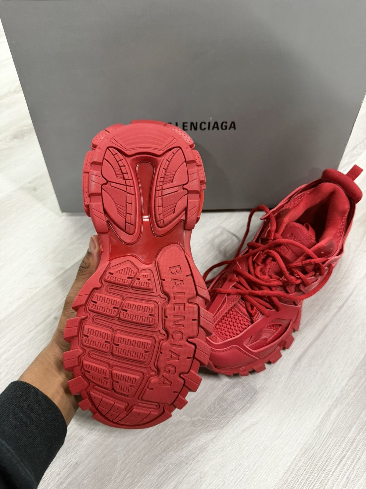 Balenciaga Balenciaga Track Sneakers Red Size US 7 / EU 40 - 3 Thumbnail