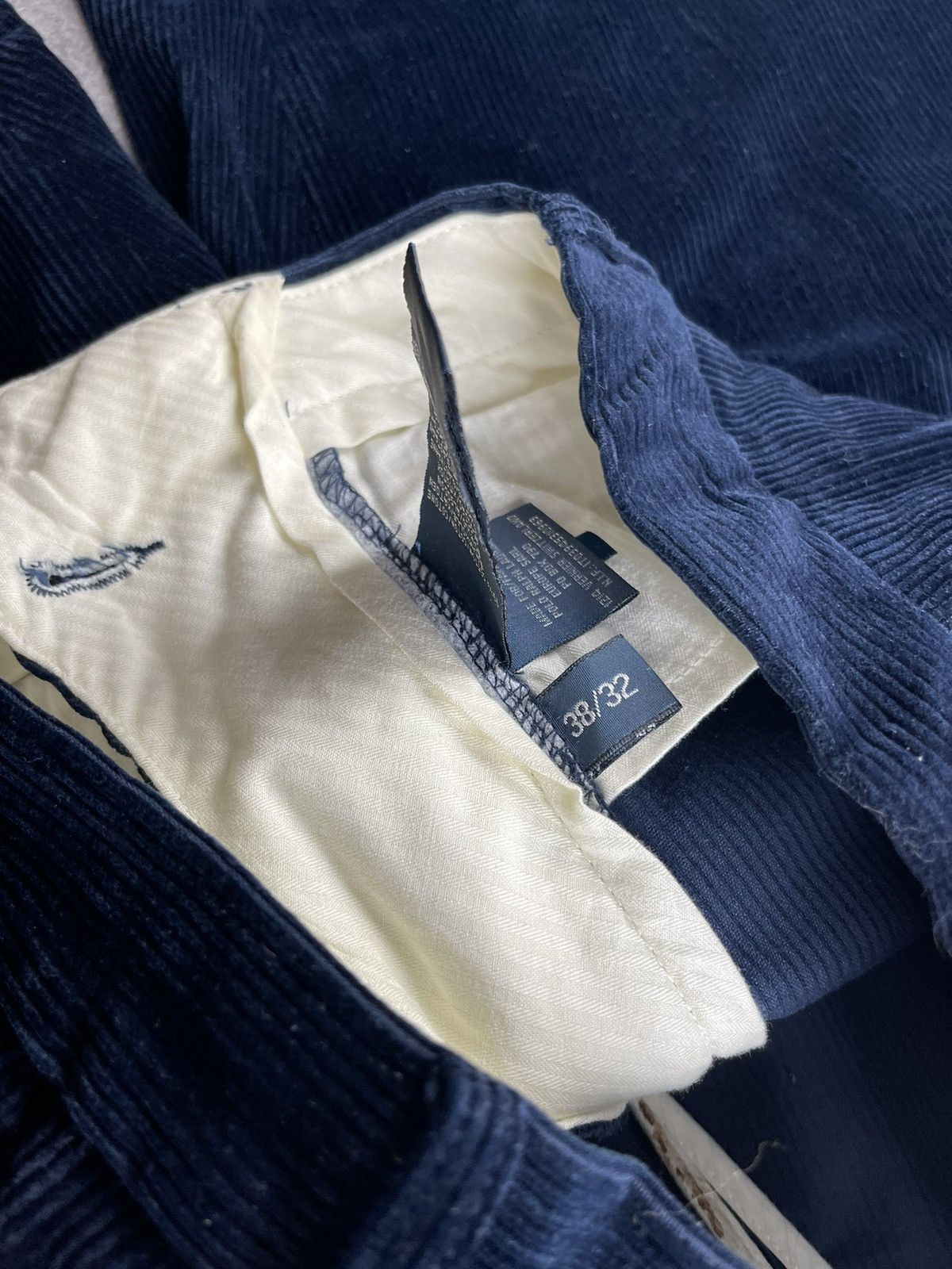 Polo Ralph Lauren Ralph Lauren Blue Luxury Preston Fit Corduroy Pants Size US 38 / EU 54 - 11 Thumbnail
