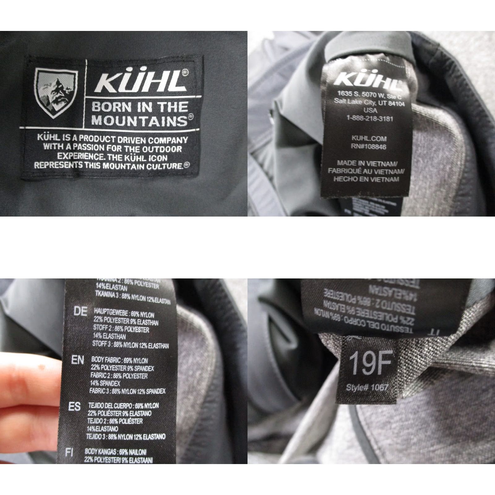 Vintage Kuhl Jacket Mens M Gray Nylon Softshell Hiking Windbreaker Full Zip Outdoor Coat Size US M / EU 48-50 / 2 - 8 Thumbnail