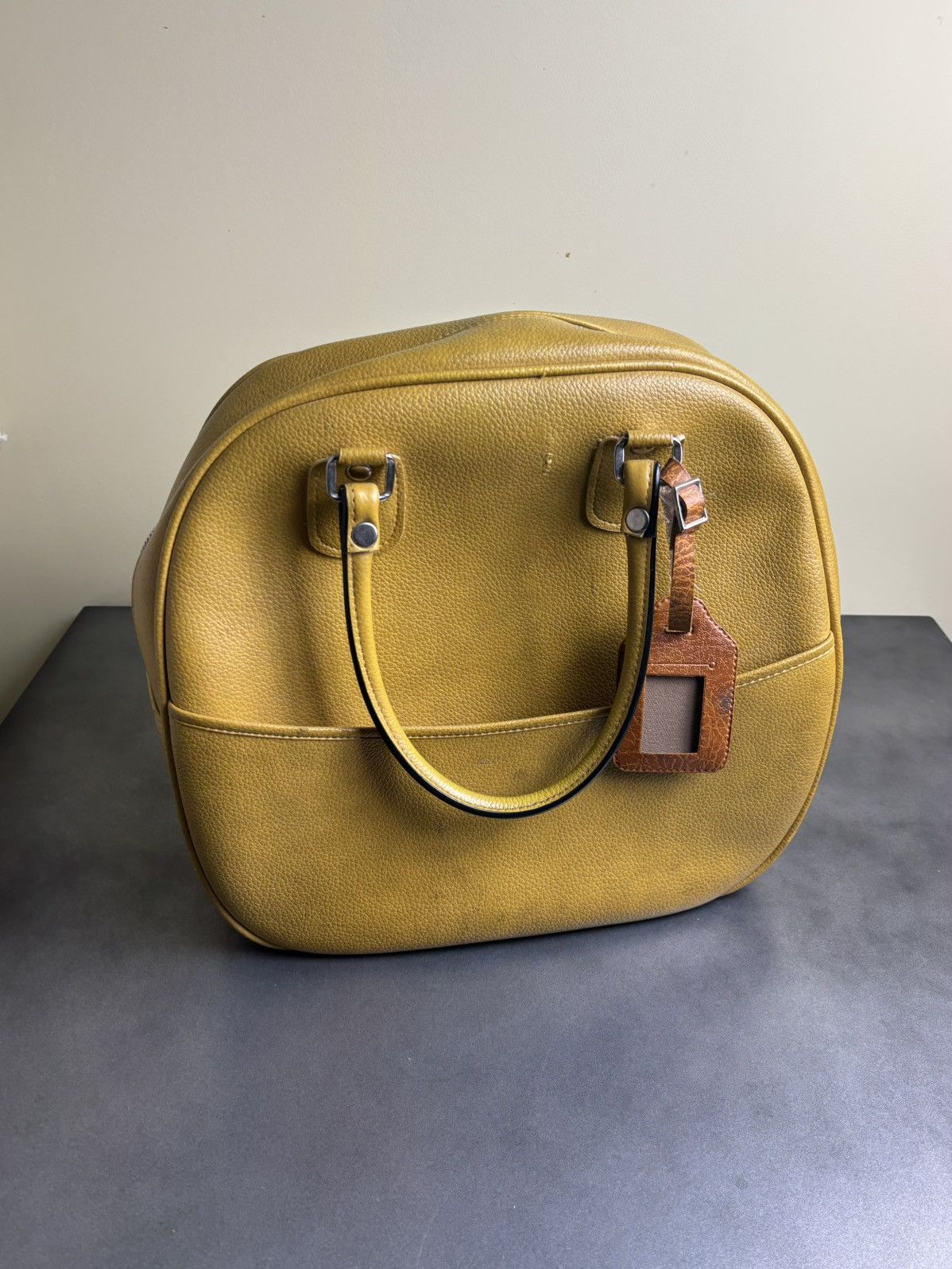 Vintage 1970s Bowling Bag Vintage Briefcase Tote Bag Lock & Key Size ONE SIZE - 17 Thumbnail