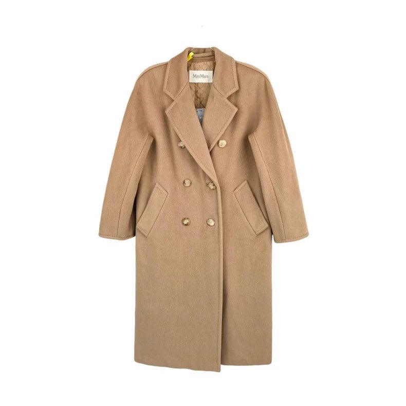 Max Mara Max Mara Wool 101801 Series Brown Wool Lapel Double Breast Size XS / US 0-2 / IT 36-38 - 1 Thumbnail