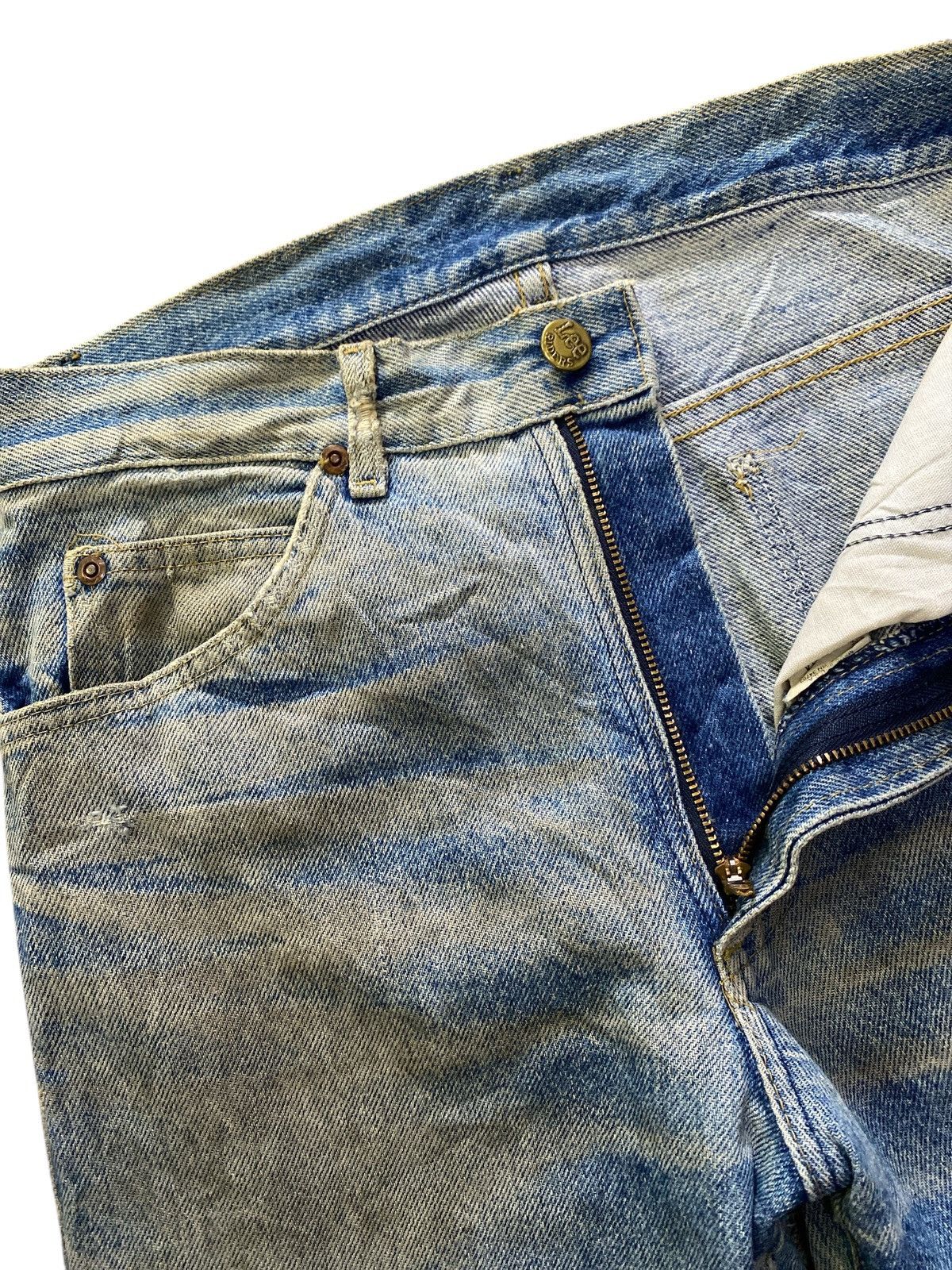 Lee × Vintage Vintage 80s Lee Rider Denim Distressed Size US 29 - 7 Thumbnail