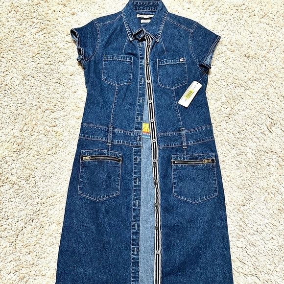 Tommy Hilfiger vintage Y2K 2002 denim dress. Size 6