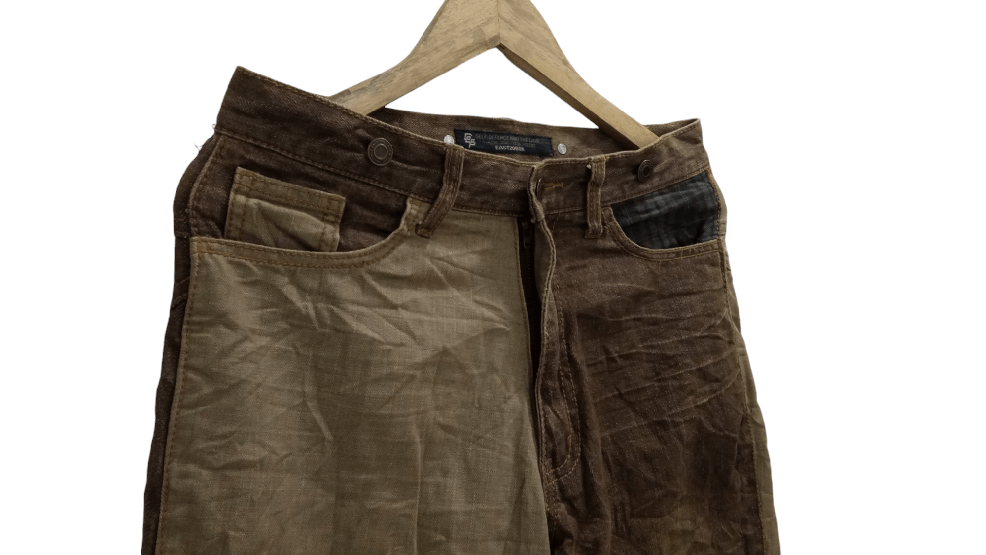 Japanese Brand × Vintage 🔥🔥TETB The East Twenty Box Two Tones Colour Pants Size US 31 - 12 Thumbnail