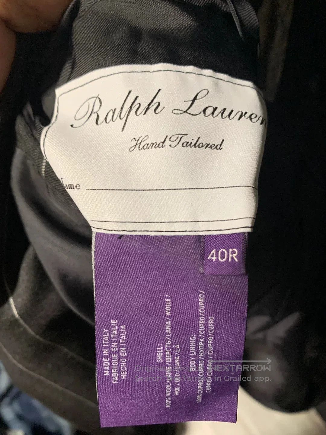 Polo Ralph Lauren Gray Pinstriped Formal Blazer. Size US M / EU 48-50 / 2 - 5 Thumbnail