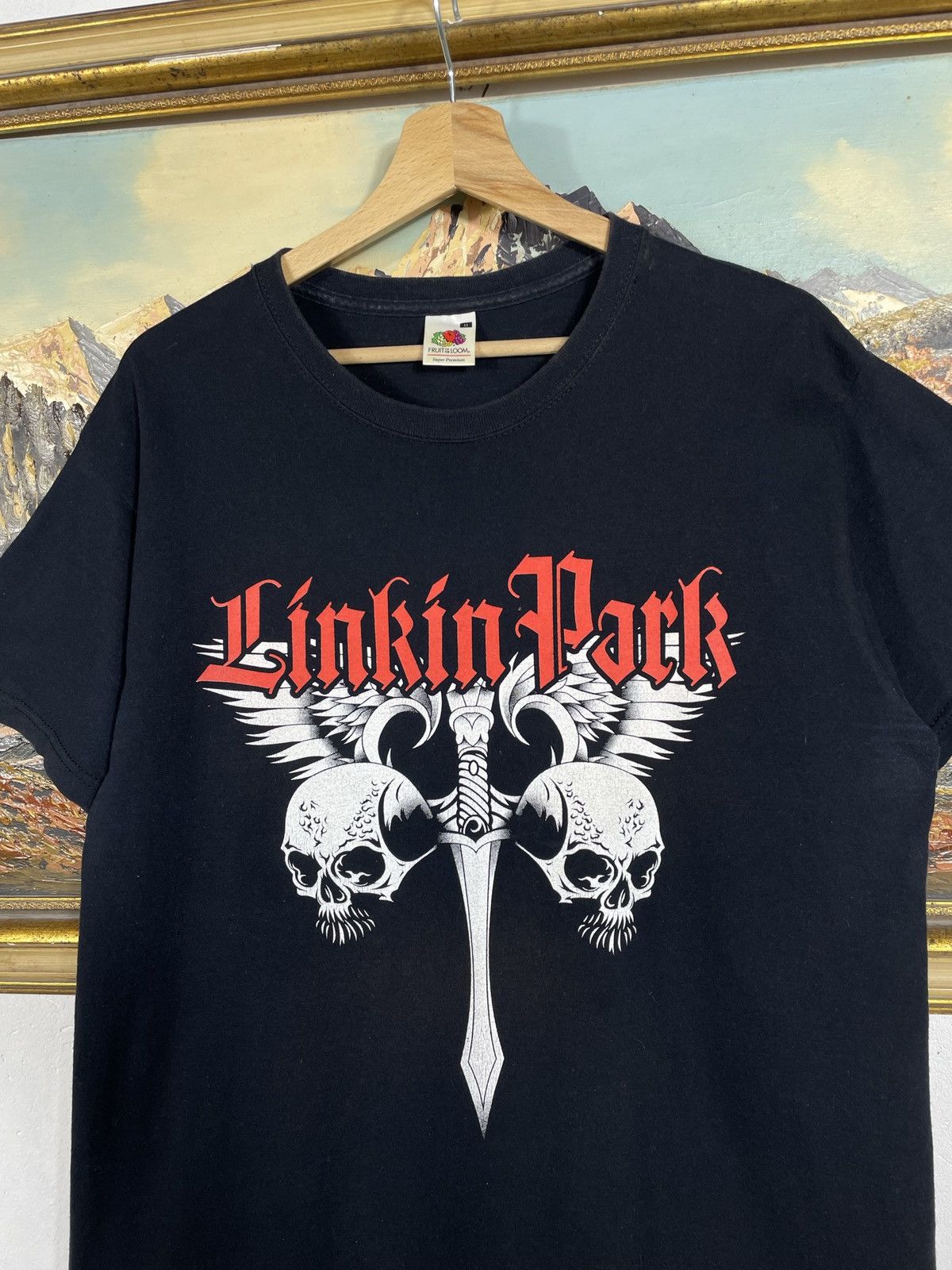 Band Tees Linkin Park Vintage Y2k Black Ter Merch Band Metal Rock Size US M / EU 48-50 / 2 - 6 Thumbnail