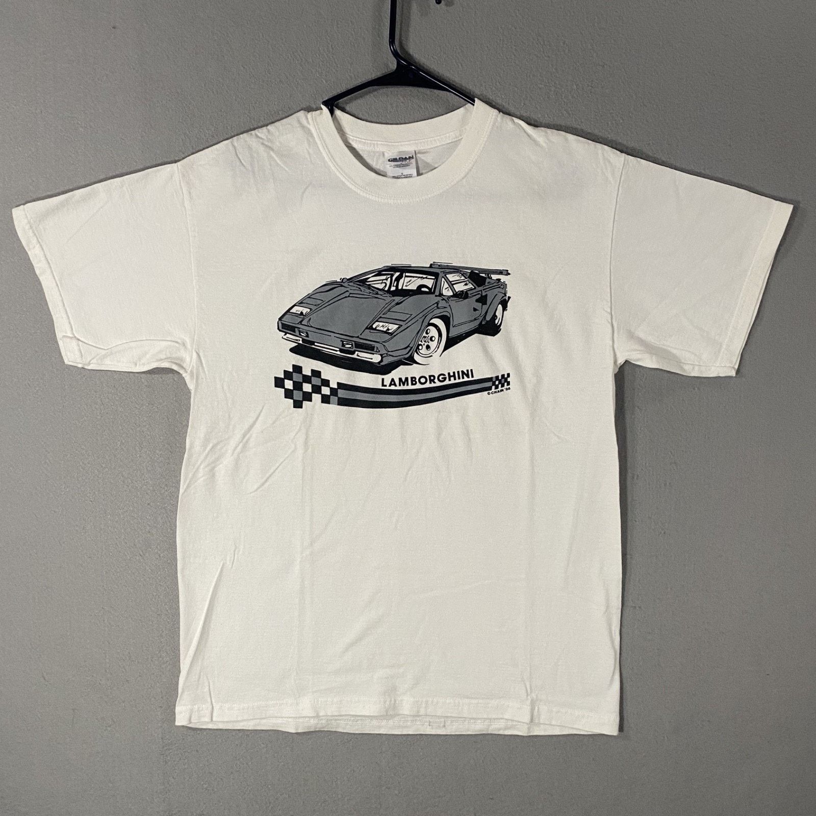 Gildan Vintage 1986 Lamborghini Car T Shirt White Size Large Size US L / EU 52-54 / 3 - 2 Thumbnail