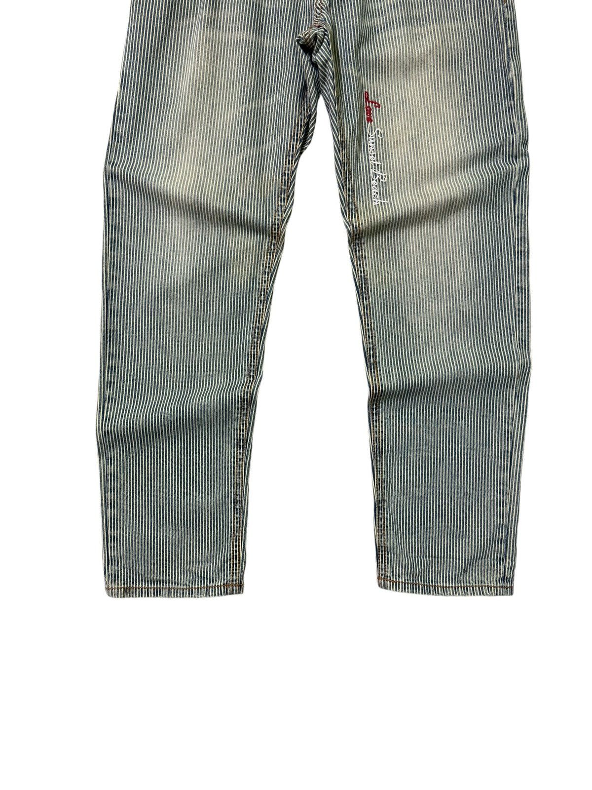 Hysteric Glamour × Japanese Brand LOVE SUNSET BEACH HICKORY STRIPED DENIM Size US 33 - 6 Thumbnail