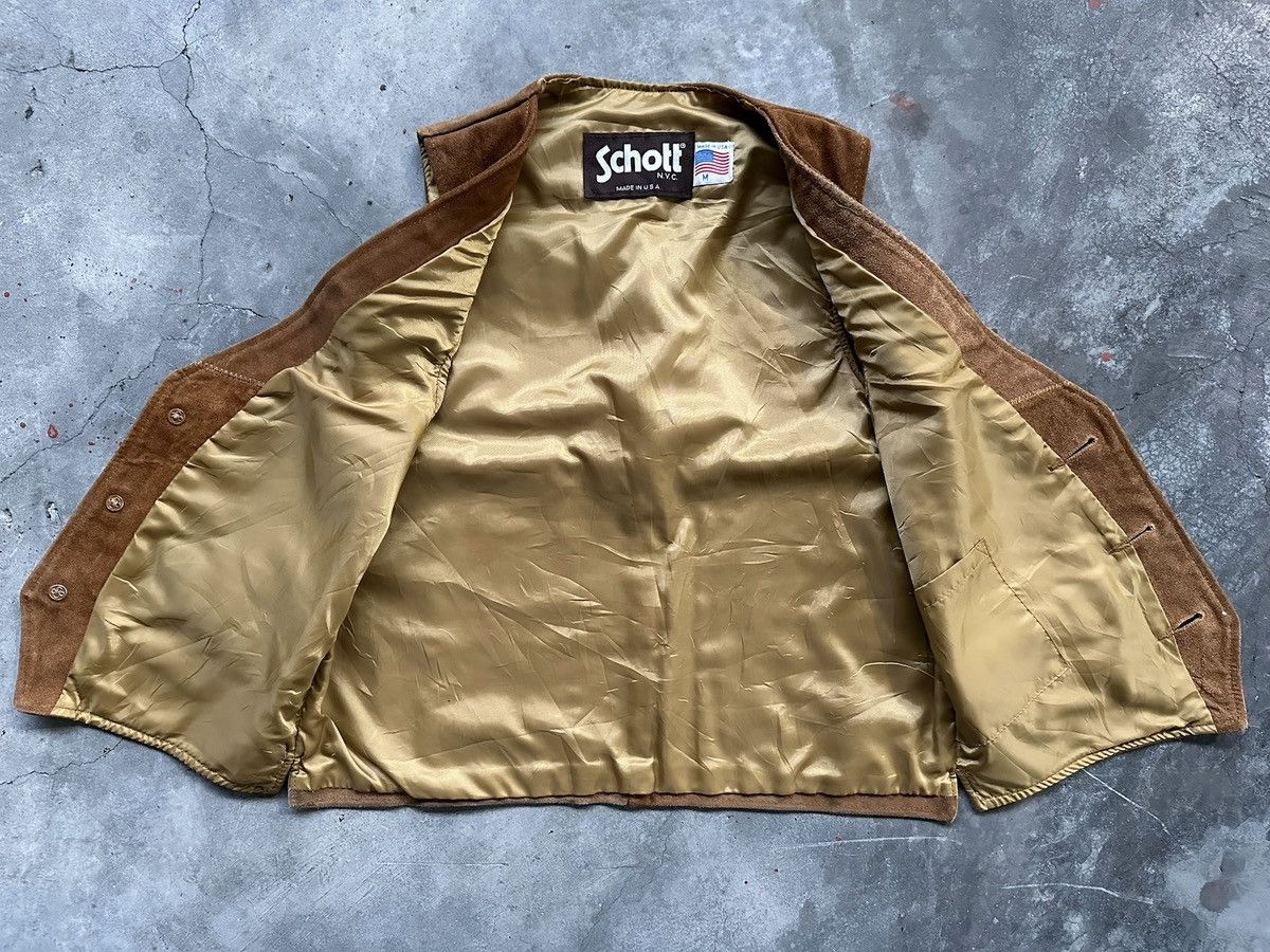 Schott Vintage Schott Leather Vest Size US M / EU 48-50 / 2 - 5 Thumbnail