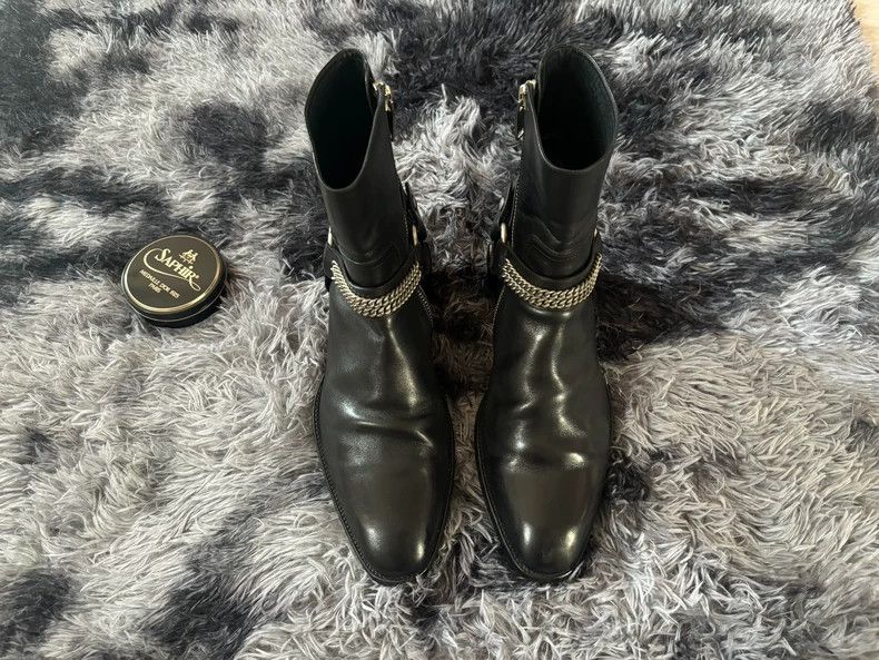 Saint Laurent Paris Saint laurent paris 13 SS chain boots 2506-Nextarrow Size US 7 / EU 40 - 1 Thumbnail