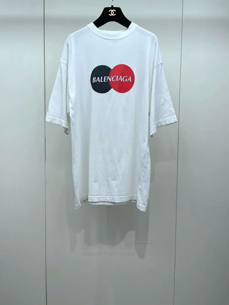 Balenciaga Balenciaga White Logo Short Sleeve Size US XXS / EU 40 - 1 Thumbnail