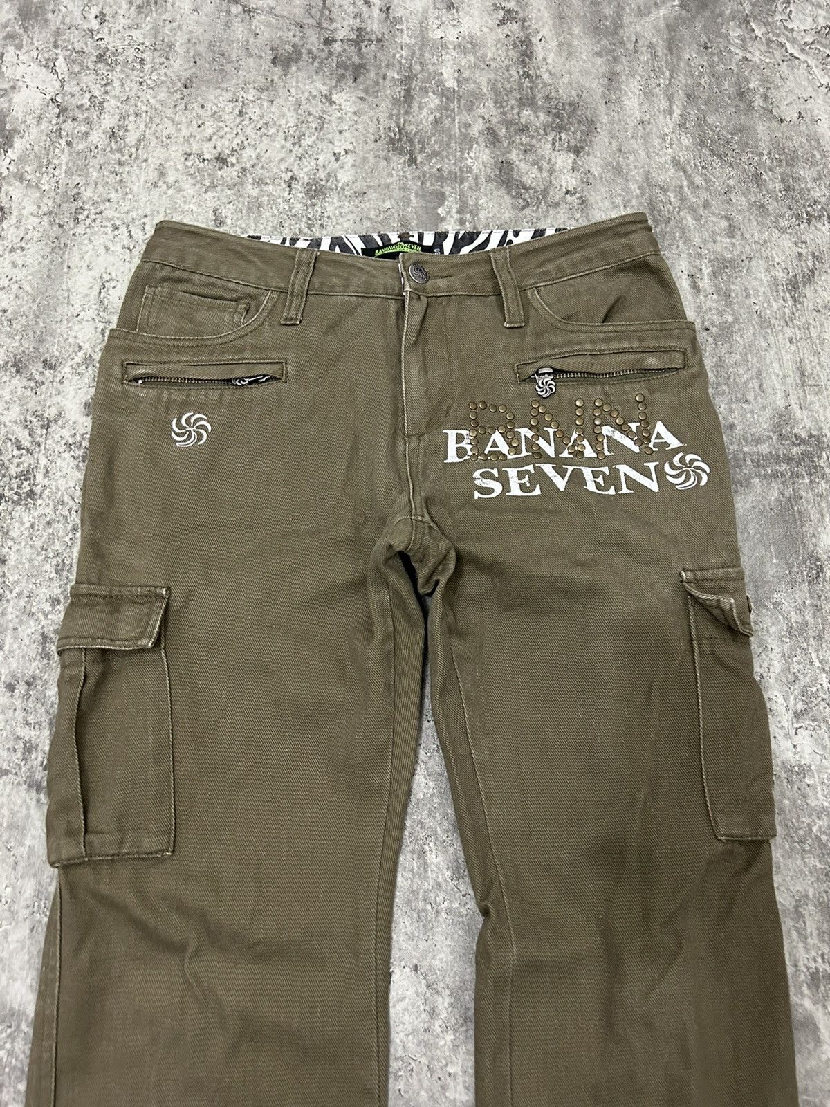 Hysteric Glamour Banana Seven Ring Back Logo Cargo Pants Size US 30 / EU 46 - 4 Thumbnail