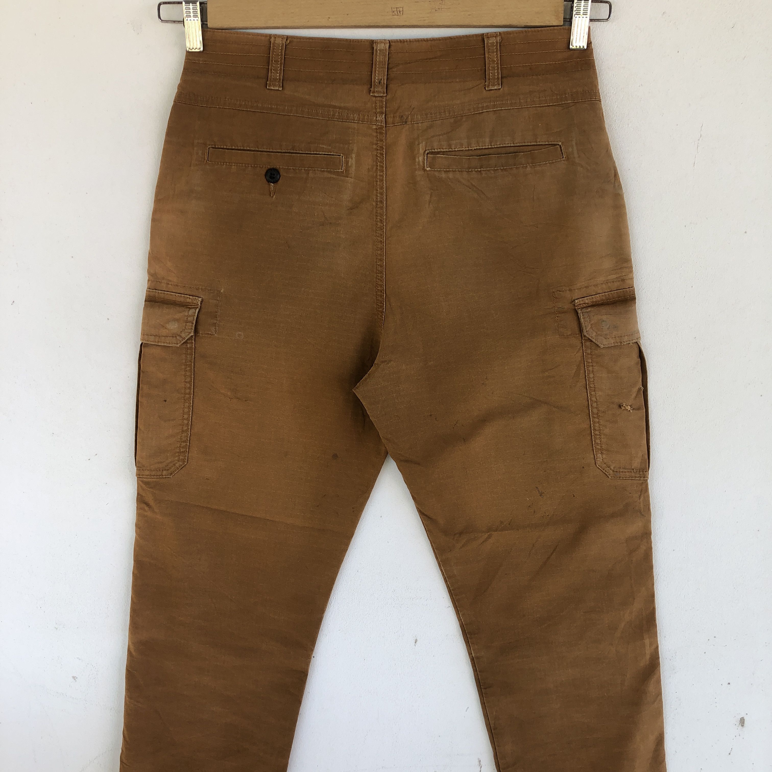 Japanese Brand Vintage Japanese Cargo Pants Multi Pocket Jogger Trousers Size US 30 / EU 46 - 4 Thumbnail