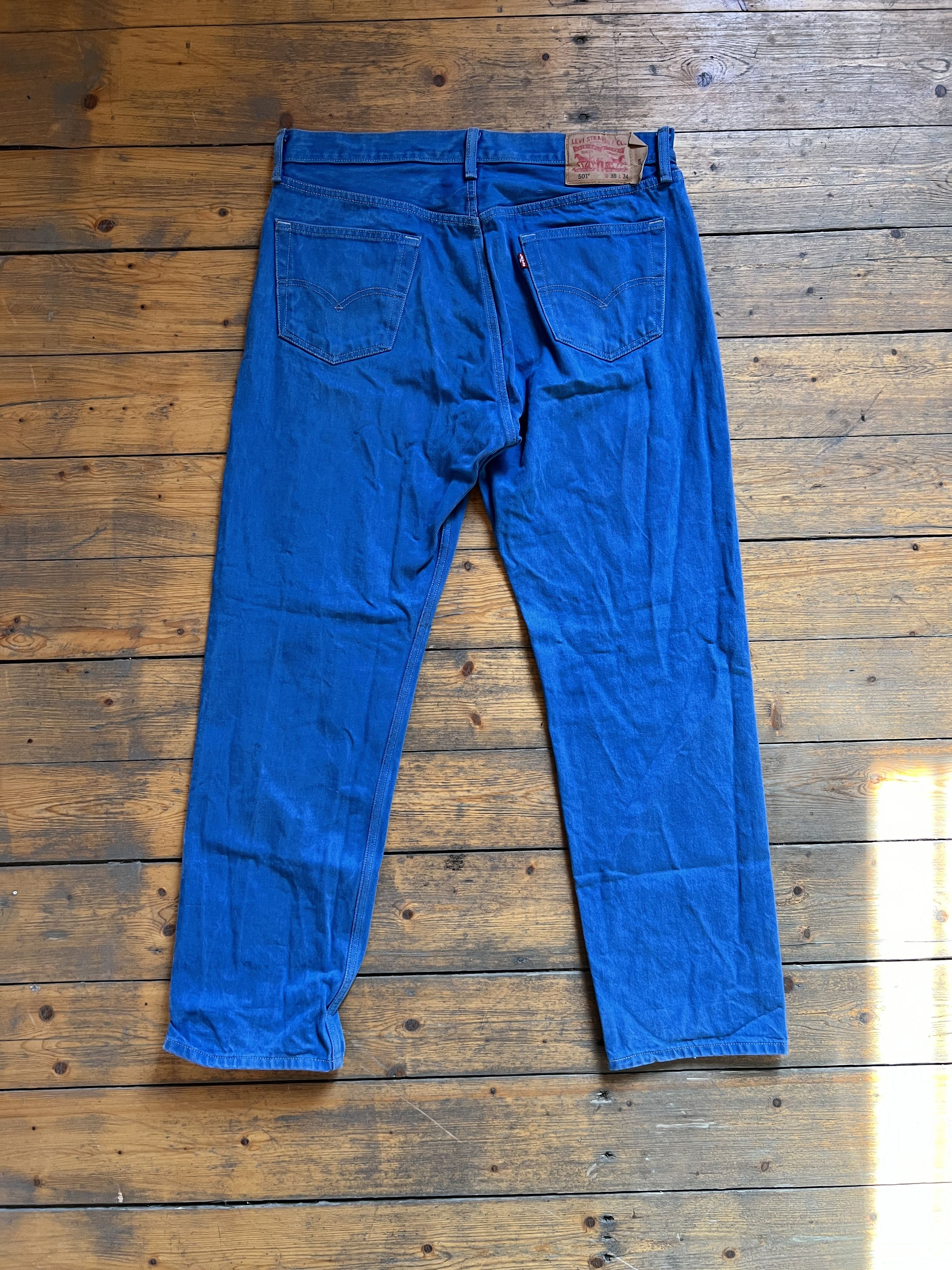 Levi's Vintage Clothing × Unsound Rags Levis Indigo Baggie Vintage Jeans Pants Size US 38 / EU 54 - 7 Thumbnail