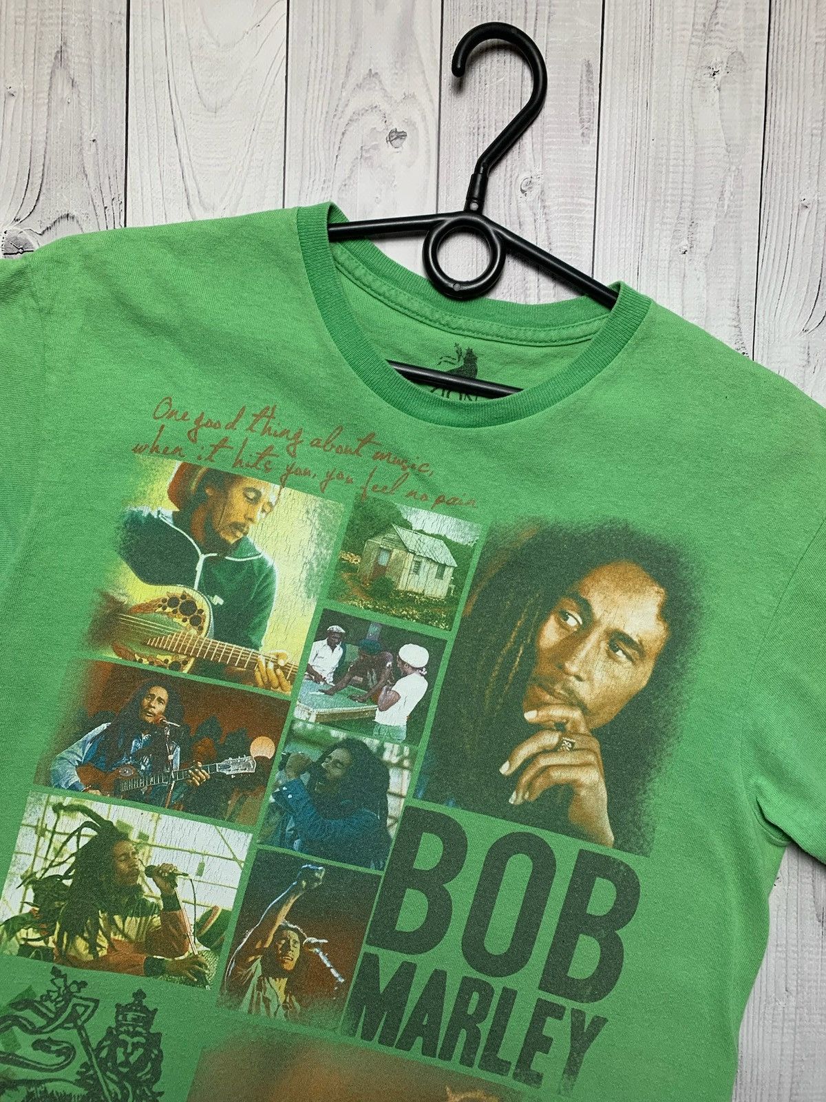 Bob Marley × Vintage Vintage Bob Marley green Rasta tee rare size M Size US M / EU 48-50 / 2 - 2 Thumbnail