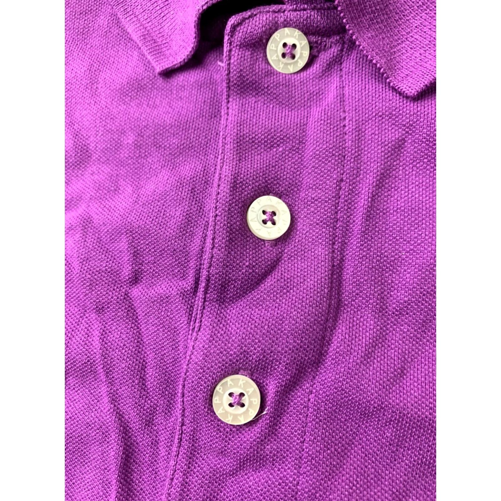 Kappa Kappa Polo Shirt Mens Casual Short Sleeve Violet 2015 Jersey Cotton L Size Size US L / EU 52-54 / 3 - 5 Thumbnail