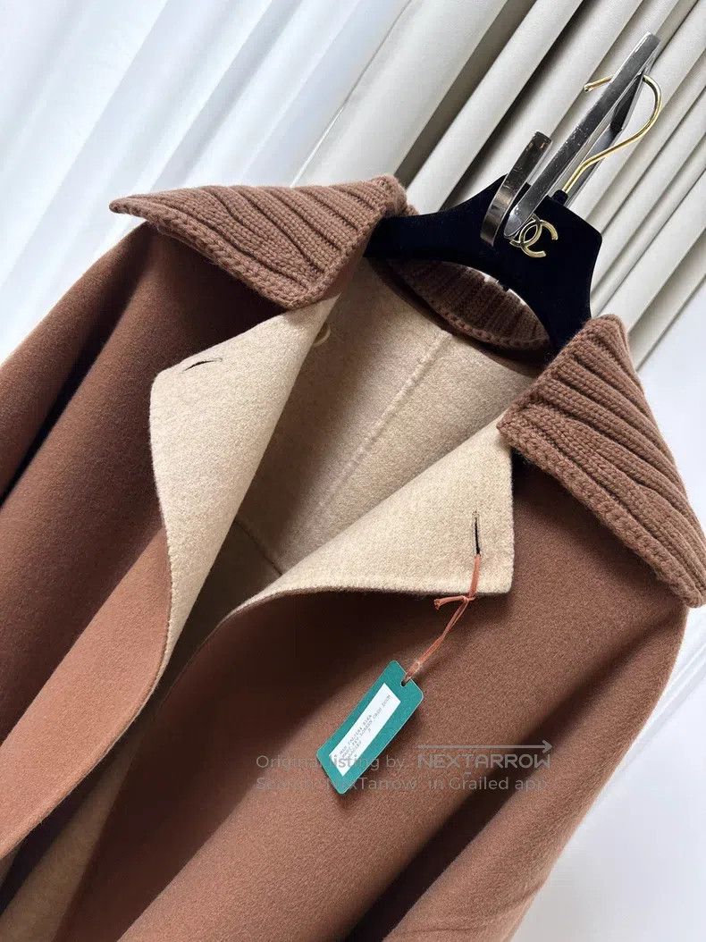 Loro Piana Loro Piana Beige and Khaki Two-Sided Wearable Collar Cashm Size S / US 4 / IT 40 - 6 Thumbnail