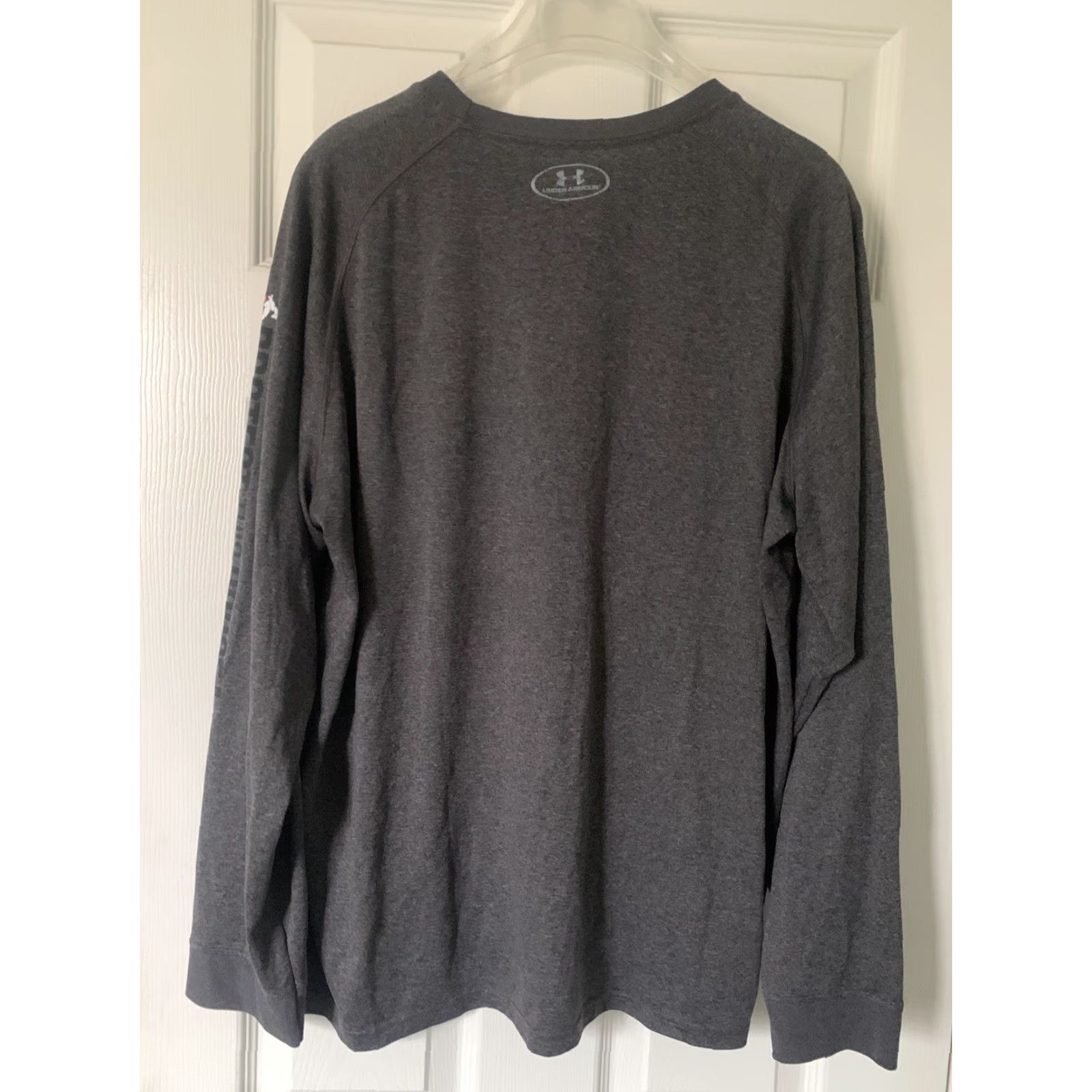 Under Armour Under Armour HeatGear Long Sleeve Shirt Gray XL Logo Athletic Men's Casual Shirt Size US XL / EU 56 / 4 - 4 Thumbnail