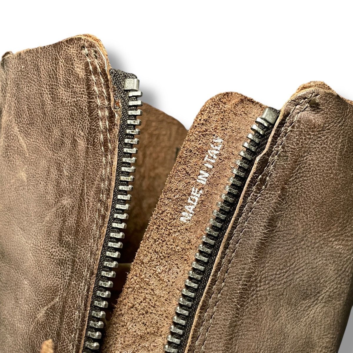 A.S.98 A.S98 Military Side-zip Layered Heeled Boots Size US 6 / IT 36 - 5 Thumbnail
