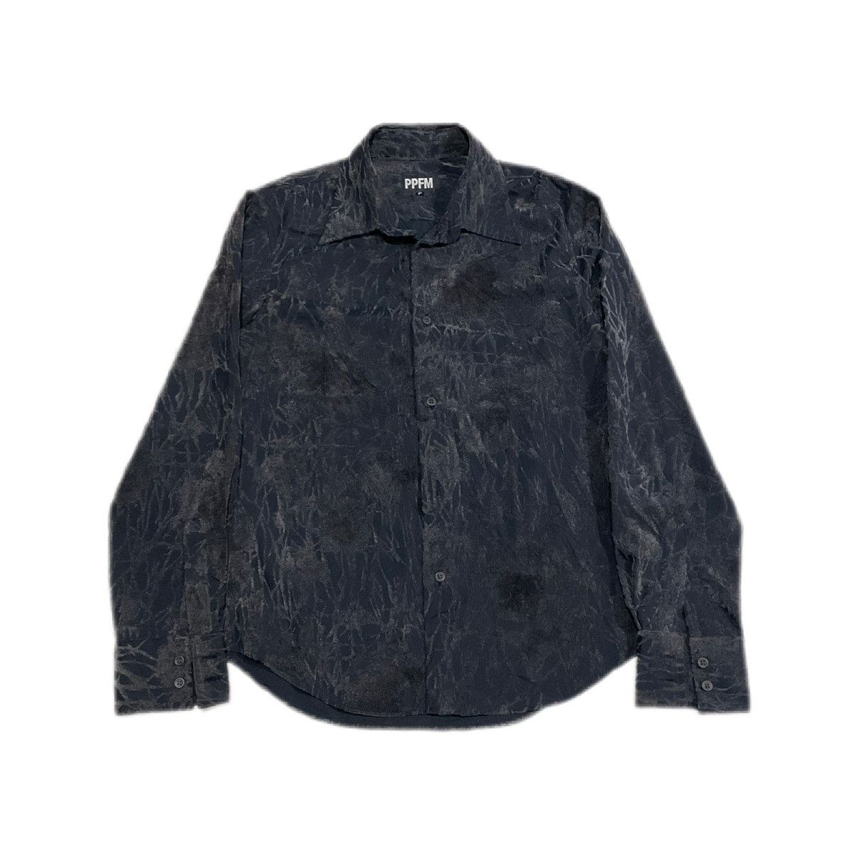 Hysteric Glamour × If Six Was Nine × Japanese Brand 🔥Sick Y2K PPFM Crinkled Velvet Shirt Size US S / EU 44-46 / 1 - 2 Thumbnail