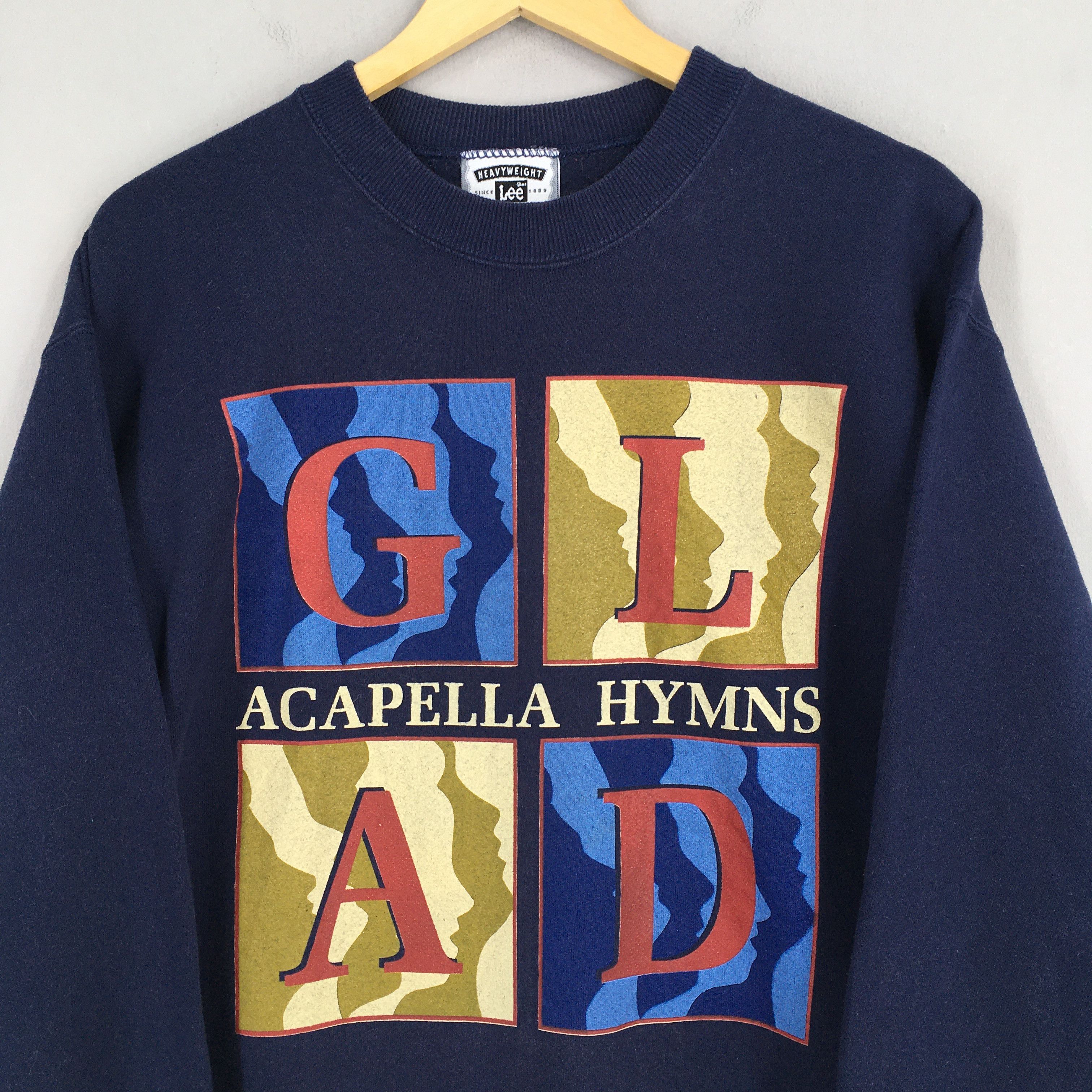 Lee × Vintage 1989 Glad Apacella Hymns Romans Crewneck Sweater Medium Size US M / EU 48-50 / 2 - 2 Thumbnail