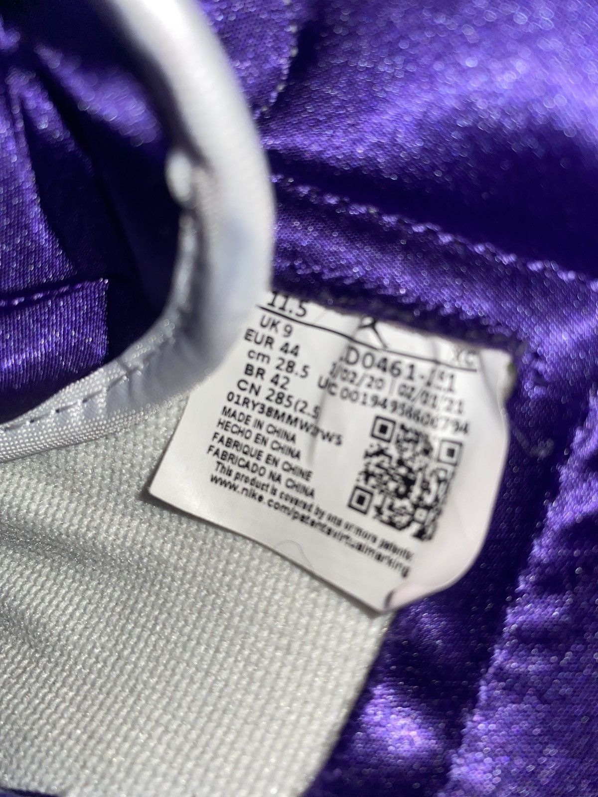 Jordan Brand Jordan 1 “Court Purple” Wmns Custom 85 ft. Foxtrott Laces Size US 10 / EU 43 - 7 Thumbnail