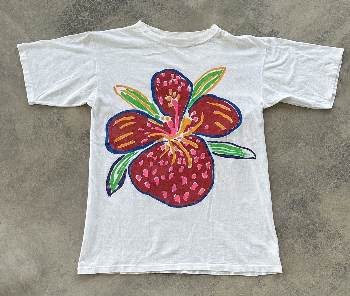 Vintage VINTAGE ART FLOWER 70S BY KEN DONE HIBUSCUS GRAPHIC TEE Size US M / EU 48-50 / 2 - 1 Thumbnail