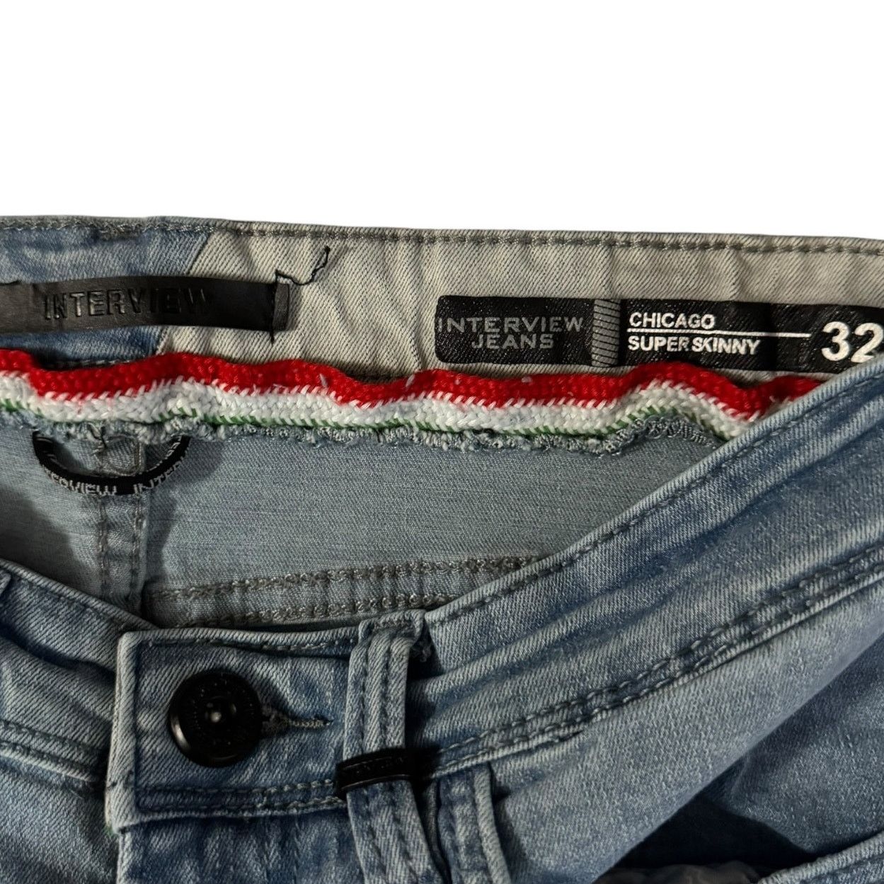 Other Interview Jeans Chicago Distressed Super Skinny 32" Jeans Size US 32 / EU 48 - 2 Thumbnail