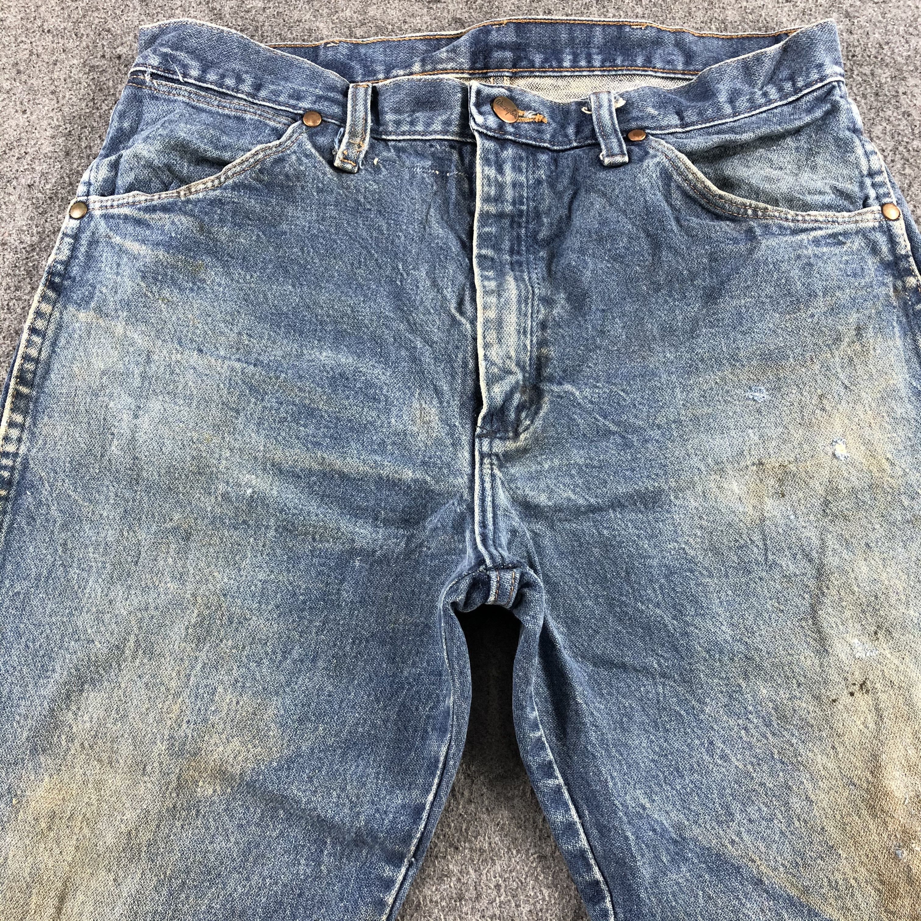 Wrangler Vintage Blue Wash Wrangler Jeans-J2279 Size US 33 - 3 Thumbnail
