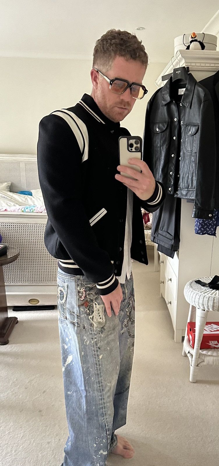 Saint Laurent Paris $2890 🤑 Saint Laurent classic teddy jacket 48 BNWT Size US M / EU 48-50 / 2 - 10 Thumbnail
