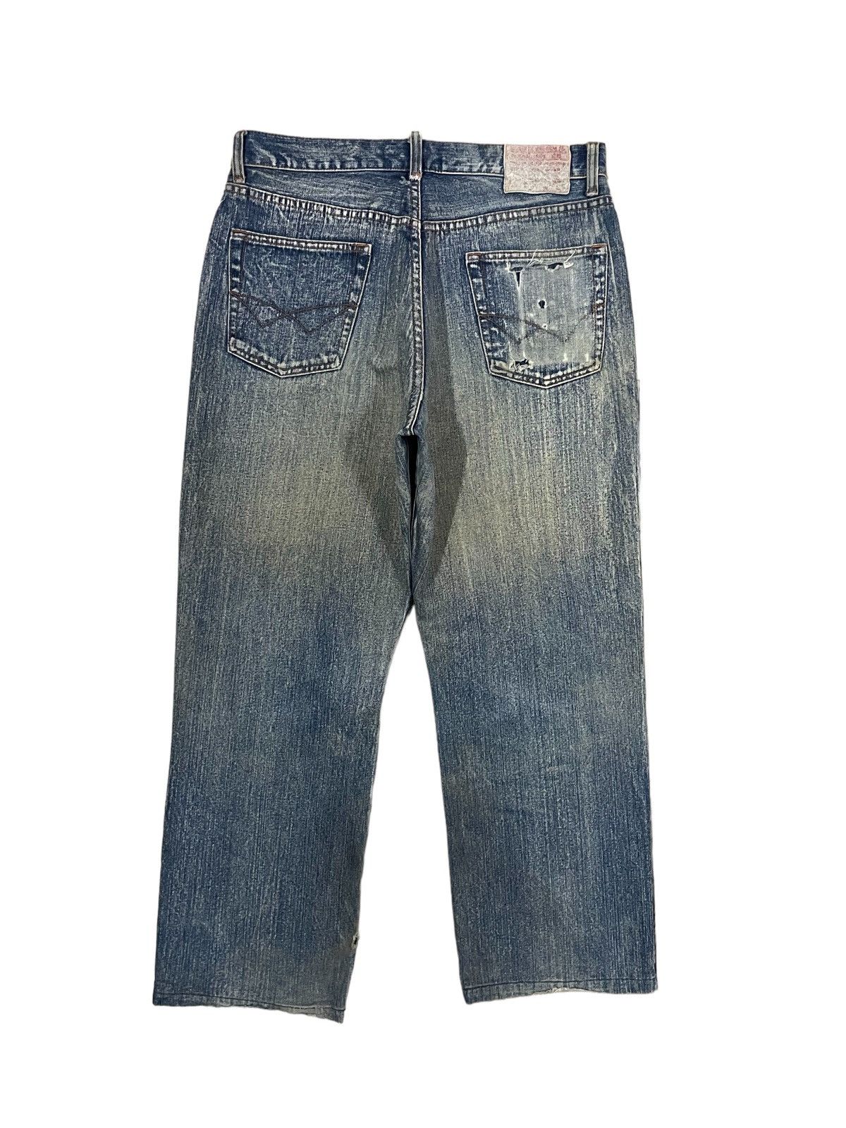 Hysteric Glamour Vintage Japanese Streetwear Ripped Baggy Mud Washed Jeans Size US 32 / EU 48 - 8 Thumbnail