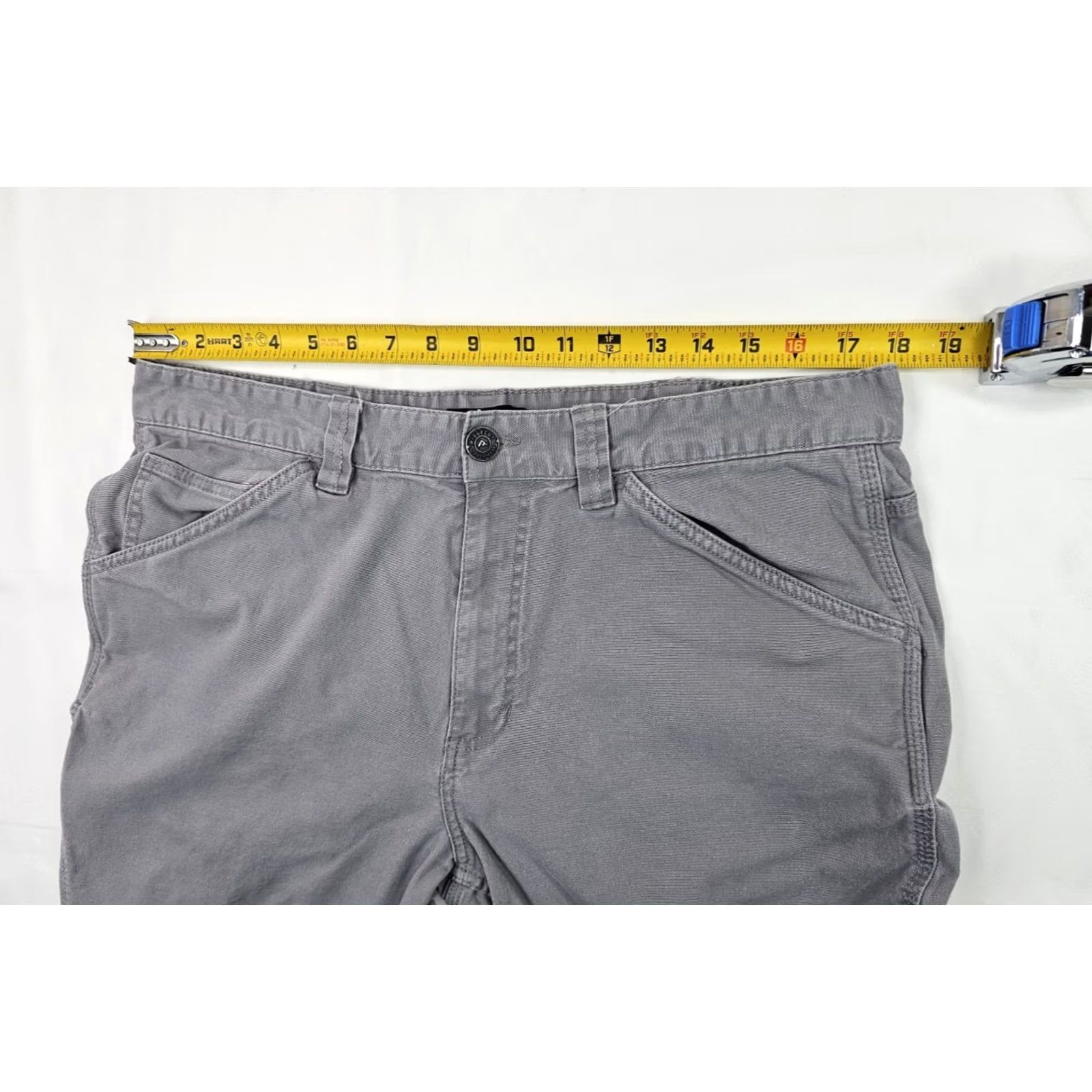 Denime Ridgecut Toughwear Jeans Mens 36x27 Gray Denim Straight Work Cotton Size US 36 / EU 52 - 5 Thumbnail