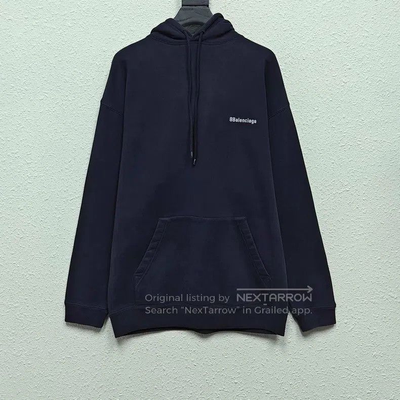 Balenciaga Balenciaga Double B Embroidered Hoodie Size US S / EU 44-46 / 1 - 1 Thumbnail