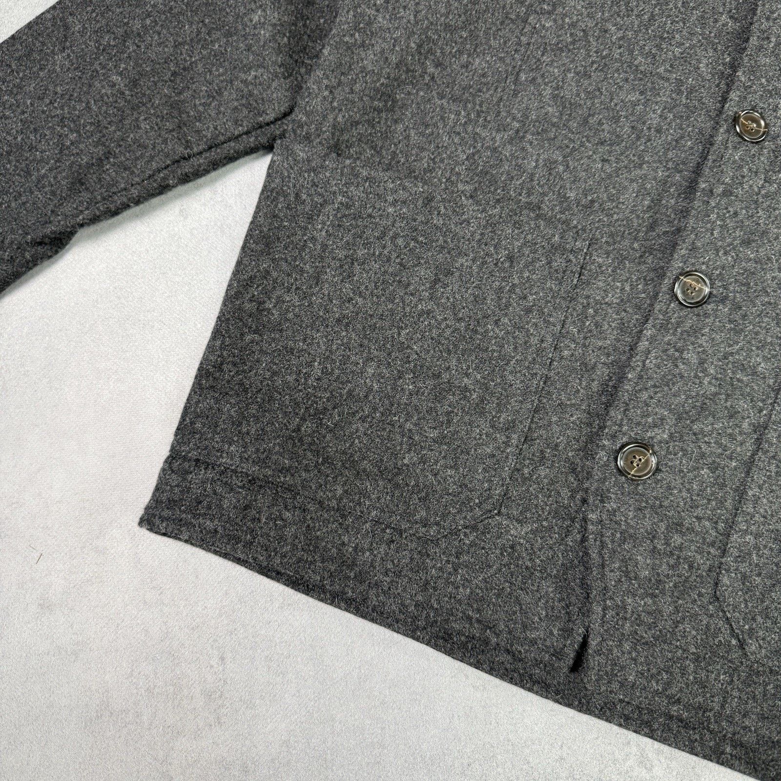 Universal Works Universal Works Men's Melton Wool Cabin Jacket Grey Men Size US L / EU 52-54 / 3 - 10 Thumbnail