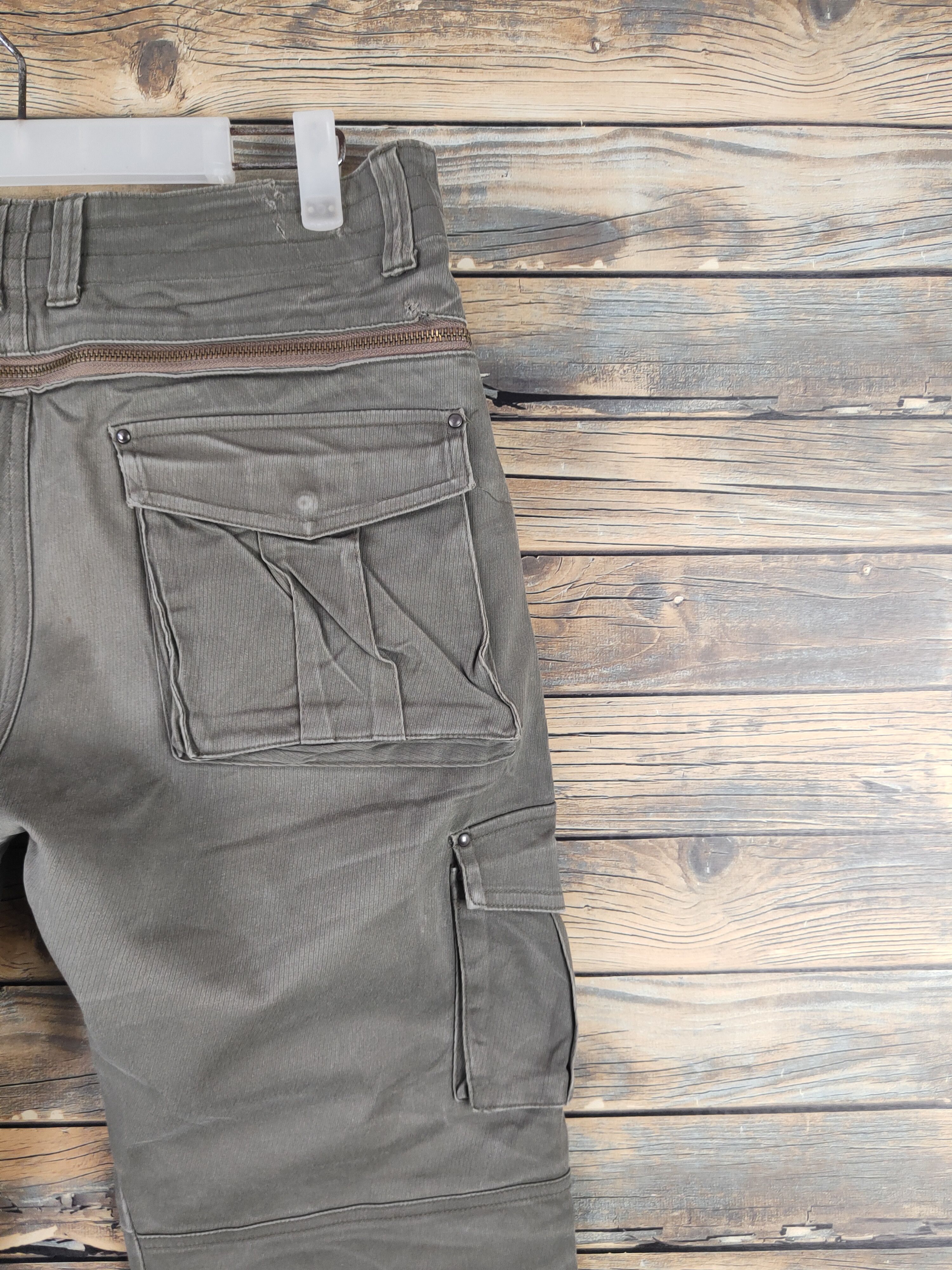 Boycott DL Boycott Dark Olive Multipocket Cargo Pants #46-265T Size US 32 / EU 48 - 11 Thumbnail