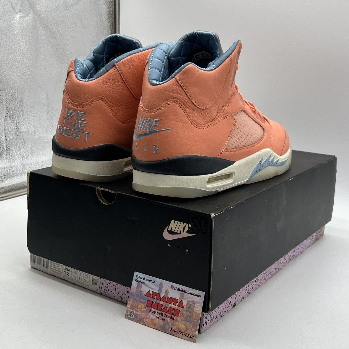 Jordan Brand DJ Khaled x air Jordan 5 we the best crimson bliss Size US 12 / EU 45 - 5 Thumbnail