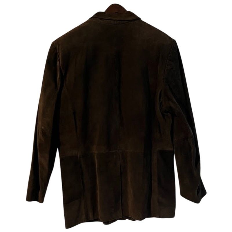 Leather VTG NWT Georgetown Leather Design Suede Blazer Mens Brown M Size US M / EU 48-50 / 2 - 2 Thumbnail