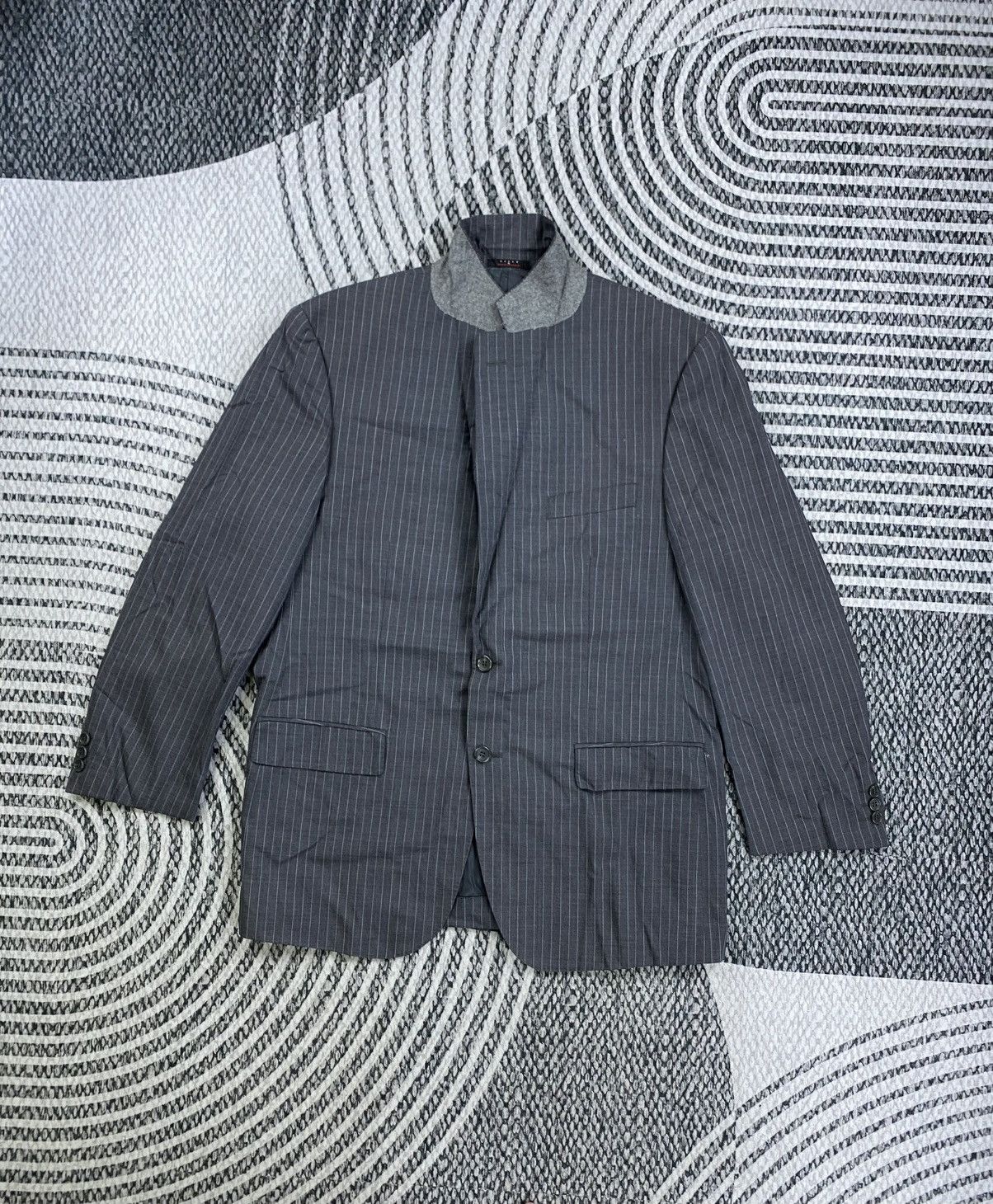 Kansai Yamamoto Vintage Sissy By Kansai Yamamoto Striped Suit Blazer Jacket Size US M / EU 48-50 / 2 - 5 Thumbnail